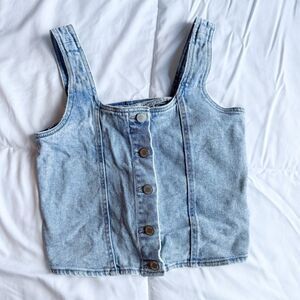 art class Blue Denim Tank Top, XL